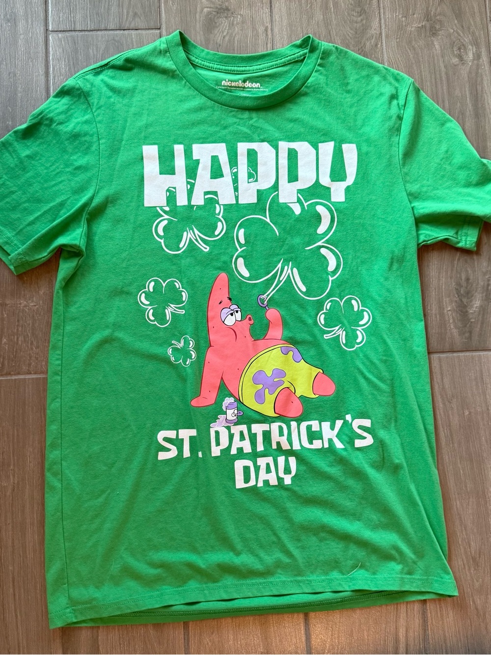 Nickelodeon Patrick Star St. Patrick's Day Kids T-Shirt